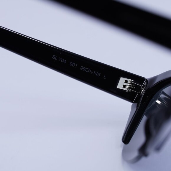 ?️ New Saint Laurent SL704 001 Sunglasses - Shiny Black Frame, Grey Lenses main image 11